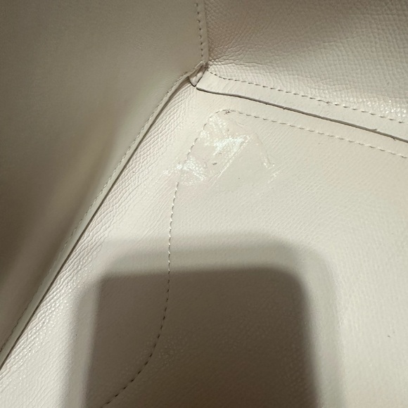 Christian Louboutin Cabachic Cream Leather Tote Bag w/ Long Straps - Picture 13 of 14